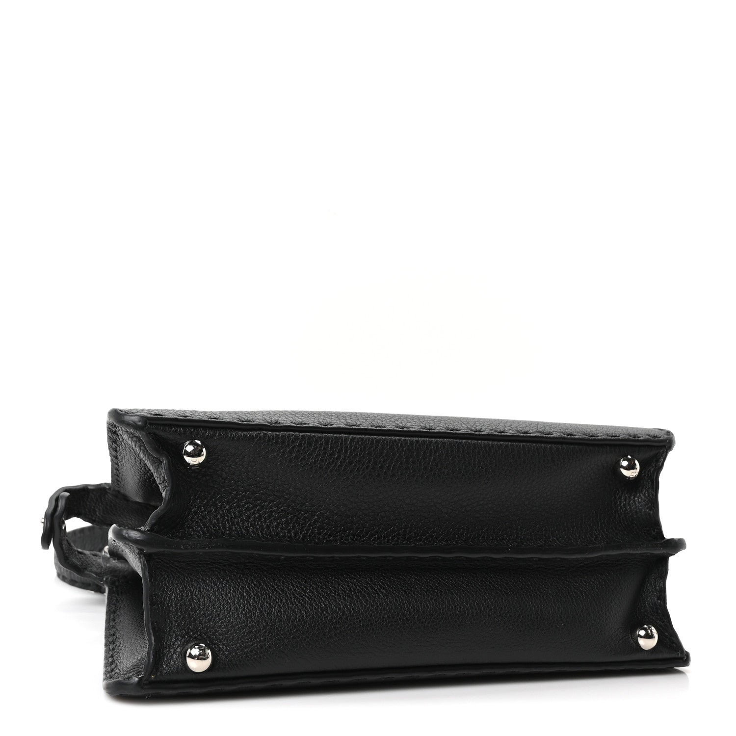 Fendi Cuoio Romano Selleria Chamois Small Peekaboo I SEE U Satchel Black Camel Sunflower 4 of 10