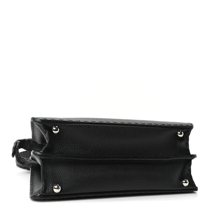 Fendi Cuoio Romano Selleria Chamois Small Peekaboo I SEE U Satchel Black Camel Sunflower 4 of 10