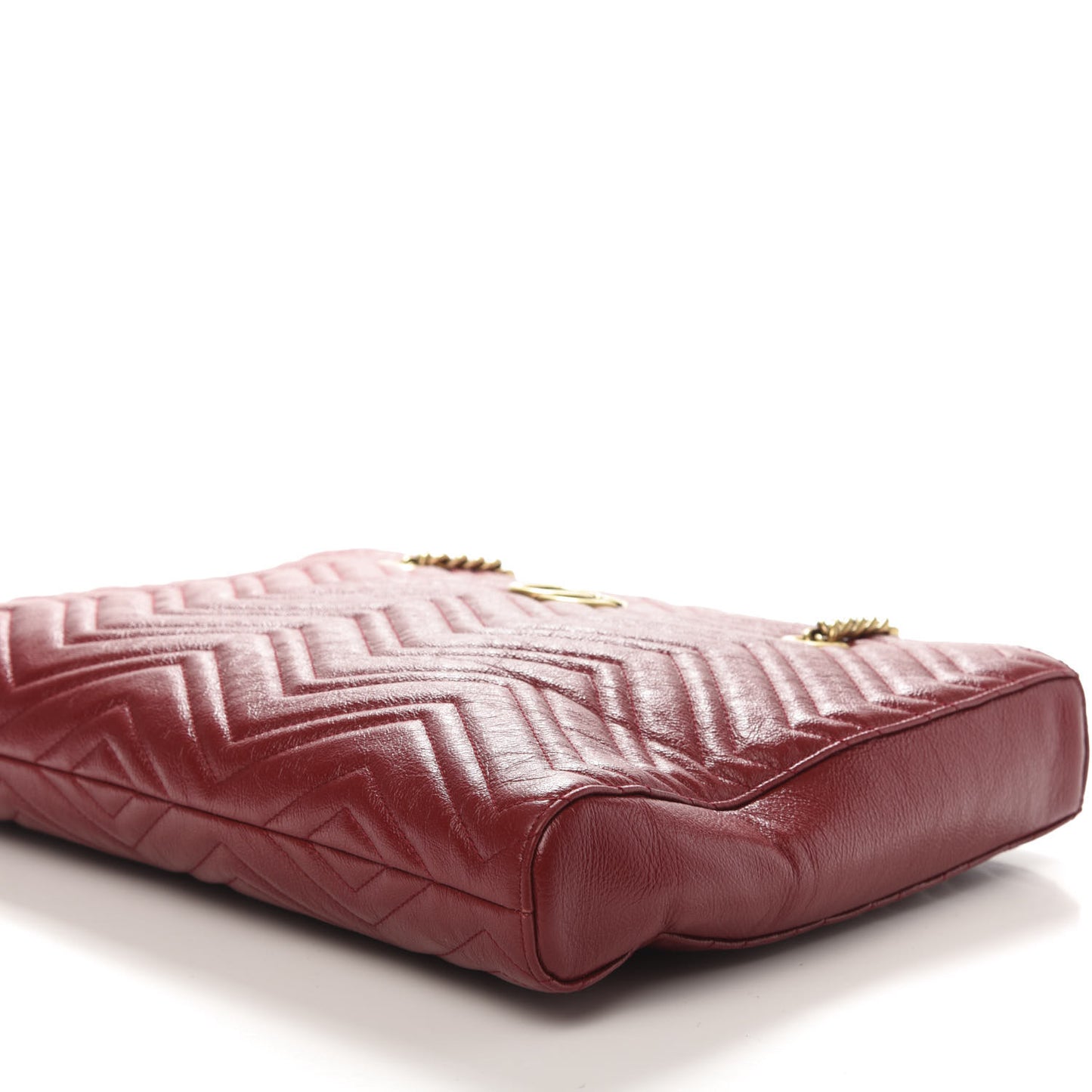 Azalea Calfskin Matelasse Medium GG Marmont Slim Tote Romantic Cerise