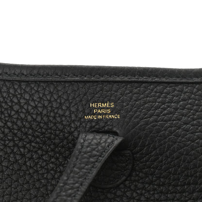 Hermes Taurillon Clemence Evelyne TPM Black 6 of 11