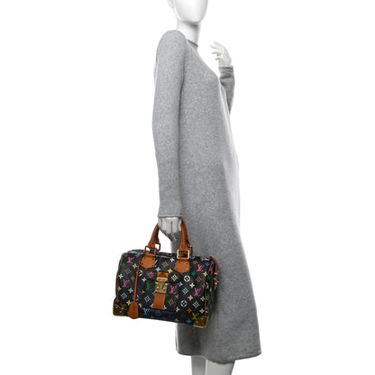 Louis Vuitton Monogram Multicolor Speedy 30 Black 2 of 11