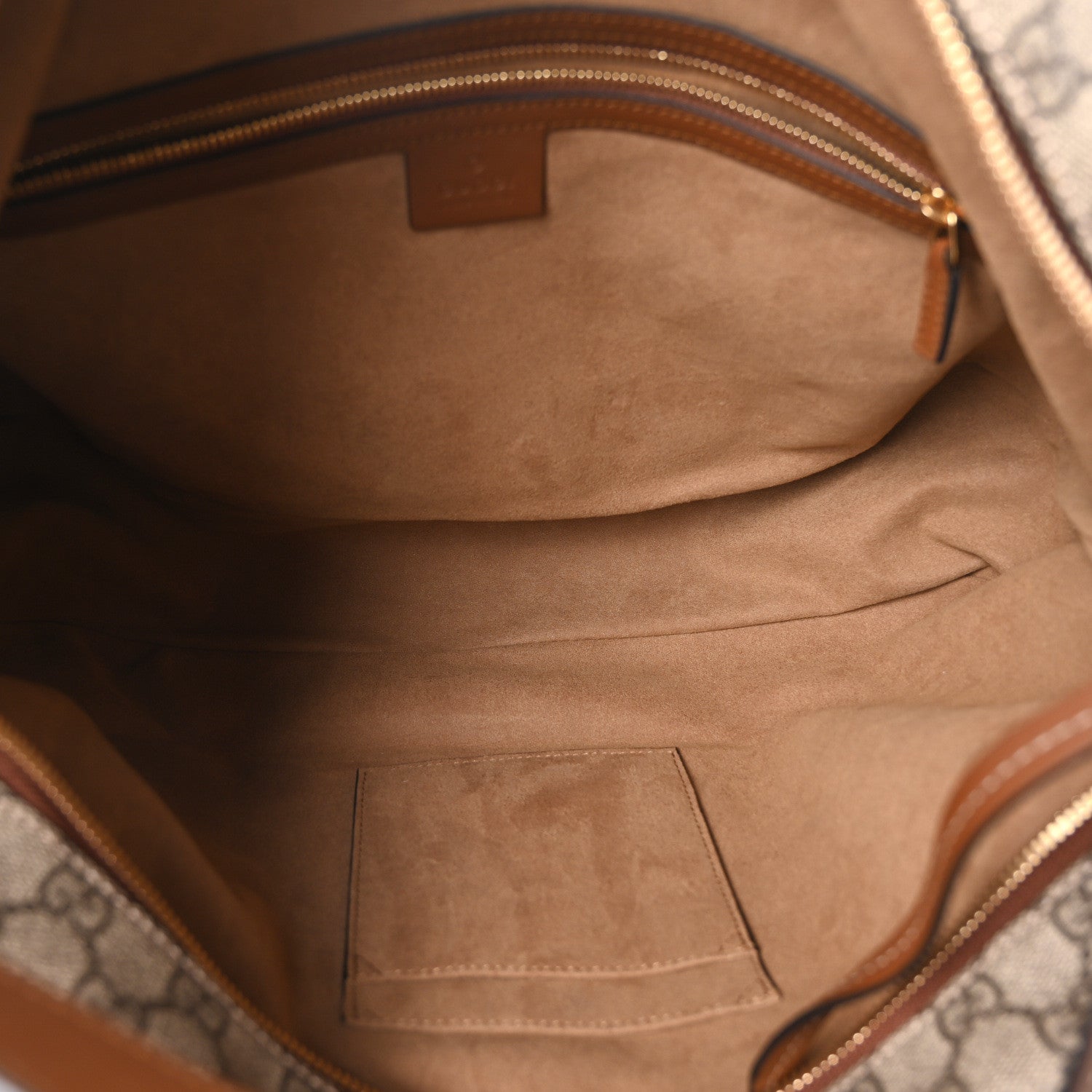 Gucci GG Supreme Monogram Large Linea A Hobo Light Brown 5 of 10