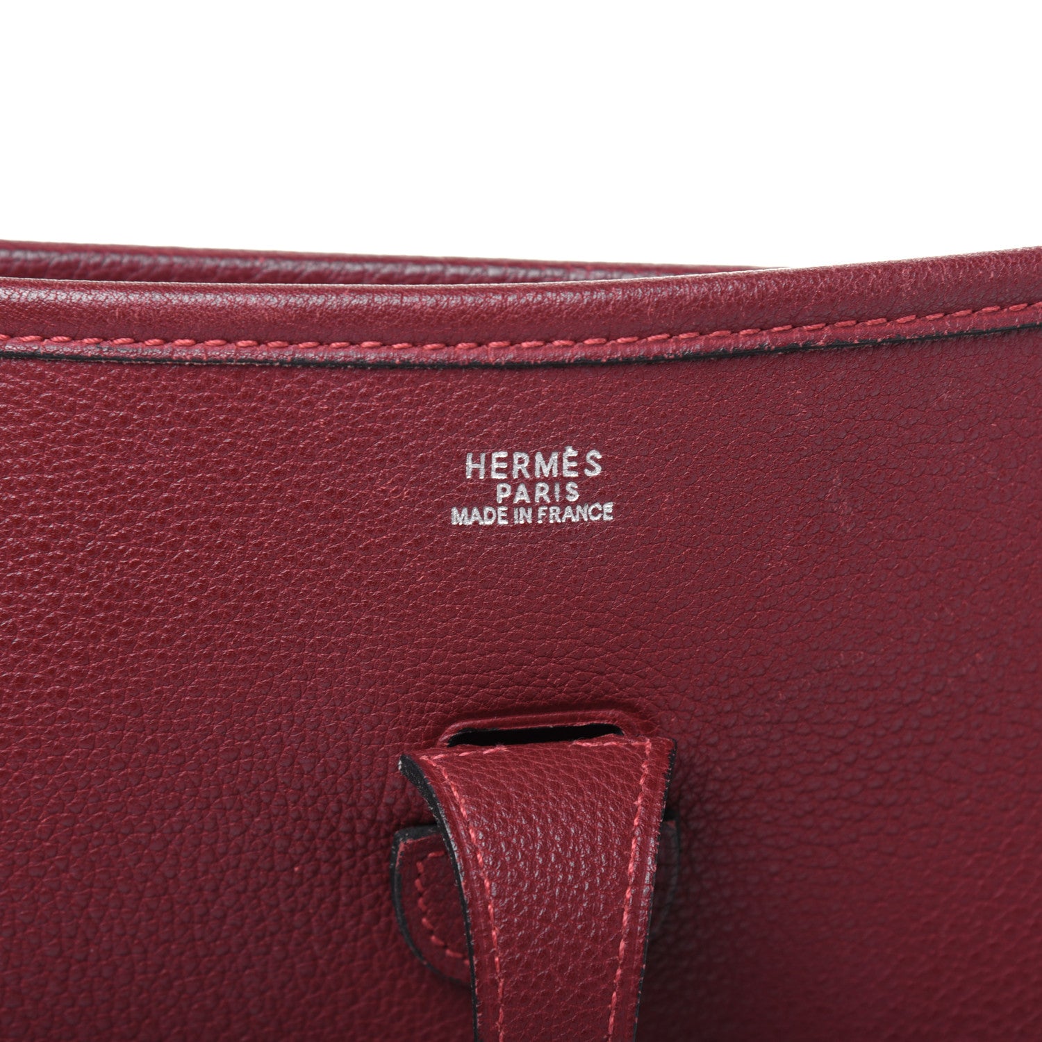 Hermes Togo Evelyne PM Rouge H 6 of 21