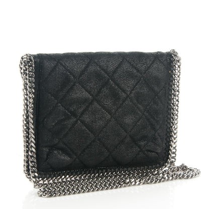 Stella McCartney Shaggy Deer Quilted Mini Falabella Shoulder Bag Black 3 of 6
