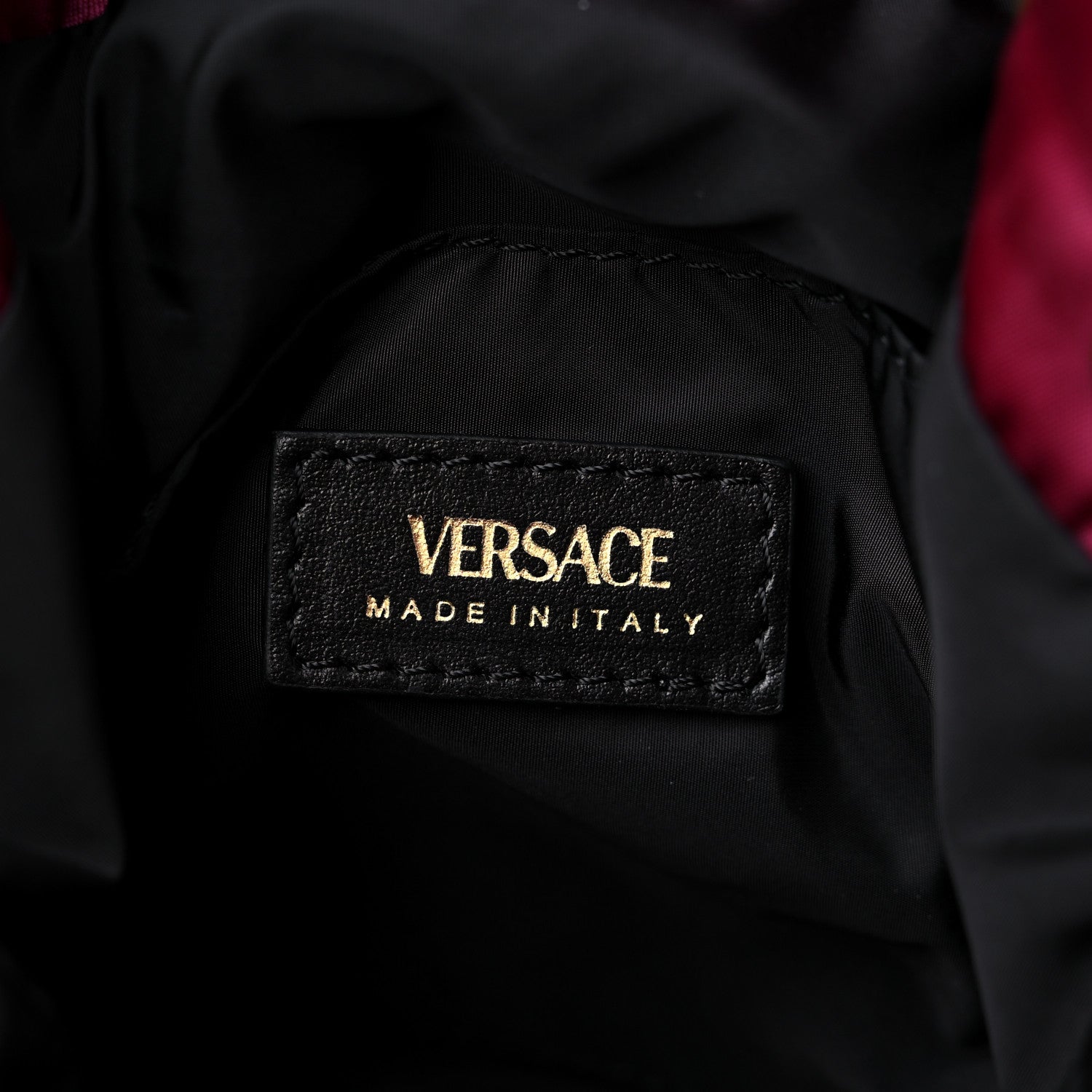 Versace Nylon Medusa Bucket Bag Dahlia Black 6 of 10