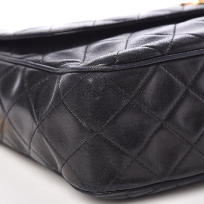 Chanel Lambskin Quilted Flap Camera Case Black 12 of 14