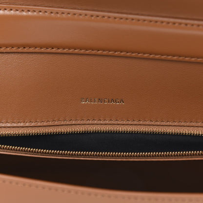 Balenciaga Shiny Box Calfskin Large Ghost Top Handle Bag Camel 6 of 10
