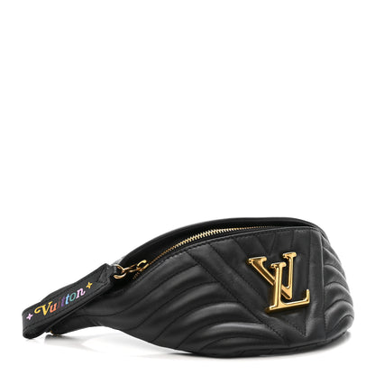 Louis Vuitton Calfskin Quilted New Wave Bumbag Black 4 of 11