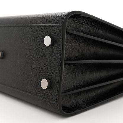 Saint Laurent Grained Calfskin Baby Sac De Jour Black 10 of 11