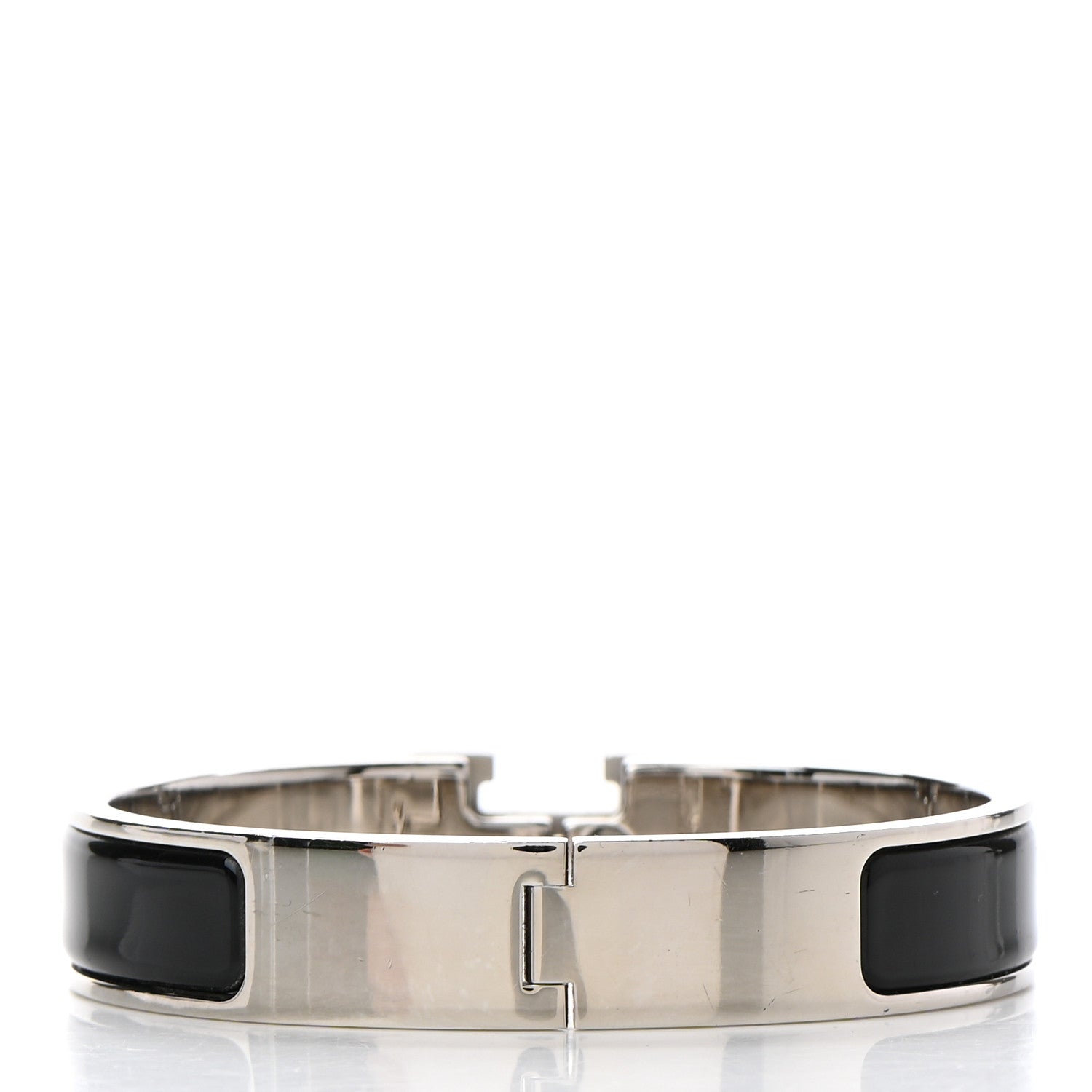 Hermes Enamel Narrow Clic Clac H Bracelet PM Black 3 of 6