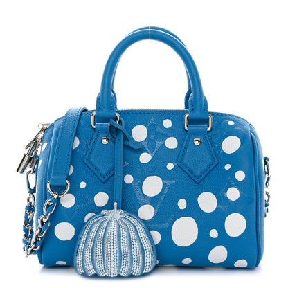 Louis Vuitton LV X YK Empreinte Speedy Bandouliere 20 Blue White 1 of 10