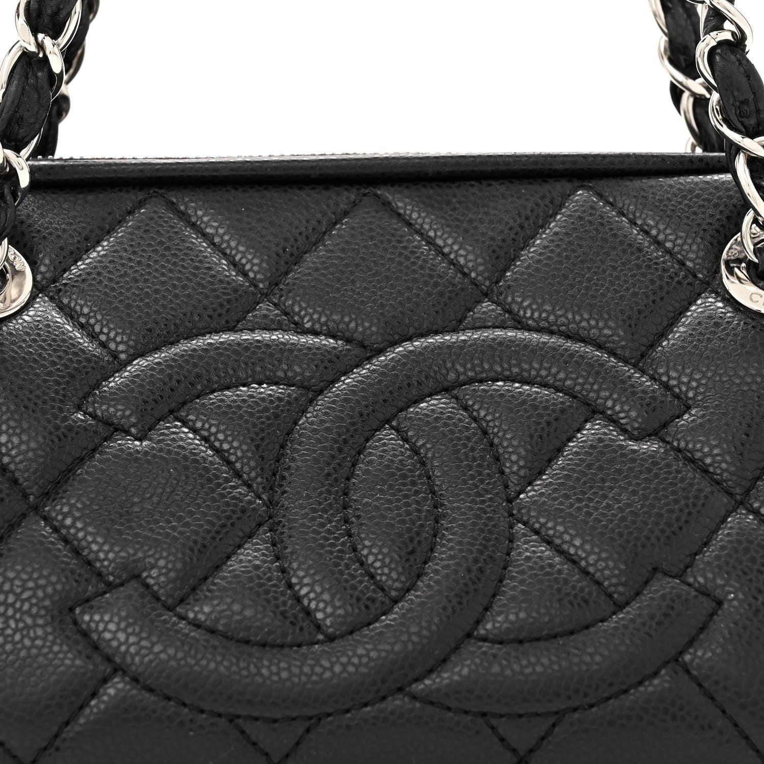 Chanel Caviar Quilted Timeless CC Shoulder Bag Black 8 of 12