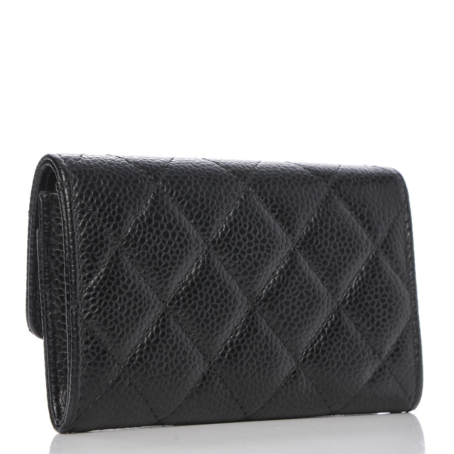 Chanel Caviar Quilted Flap Card Holder Black 3 of 9