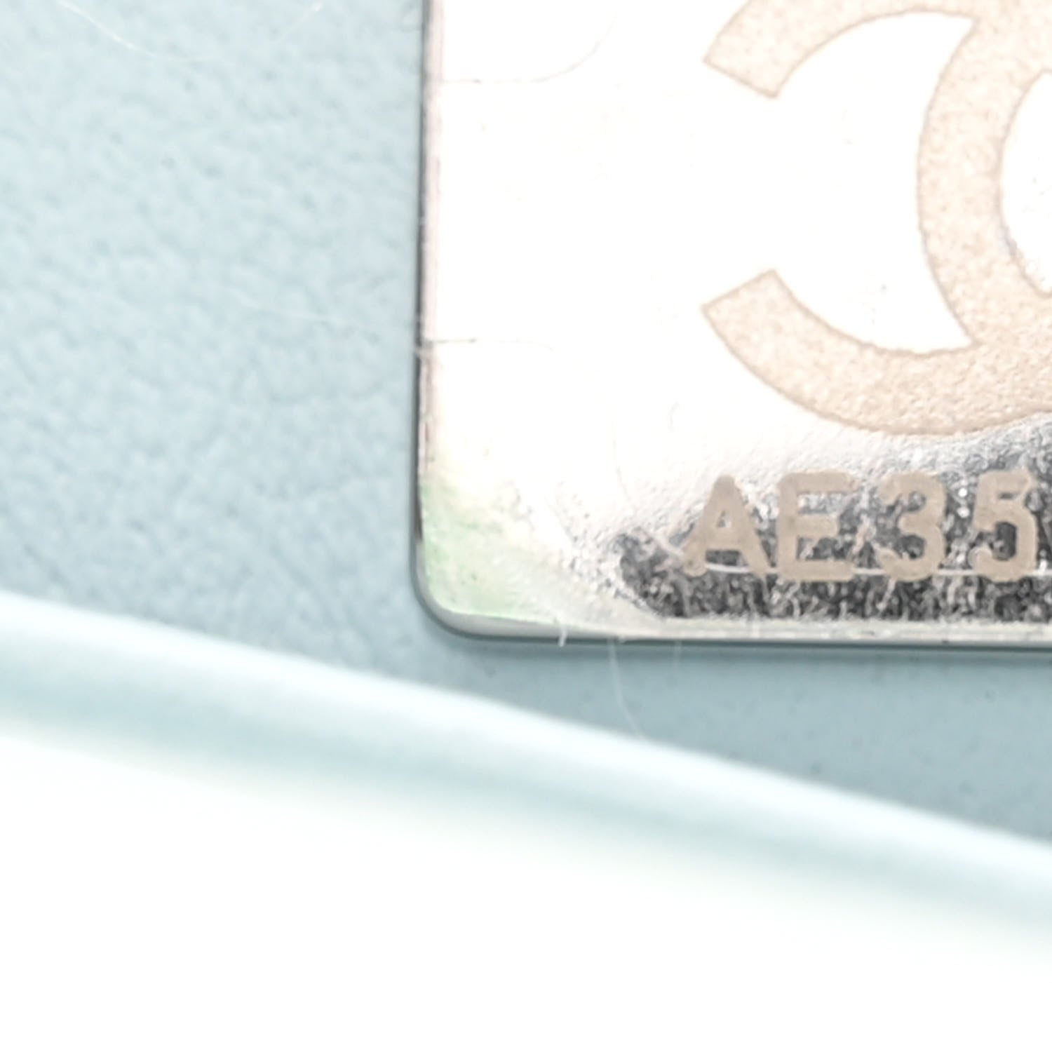Chanel Iridescent Caviar Quilted Extra Mini Coco Handle Flap Light Blue 7 of 11