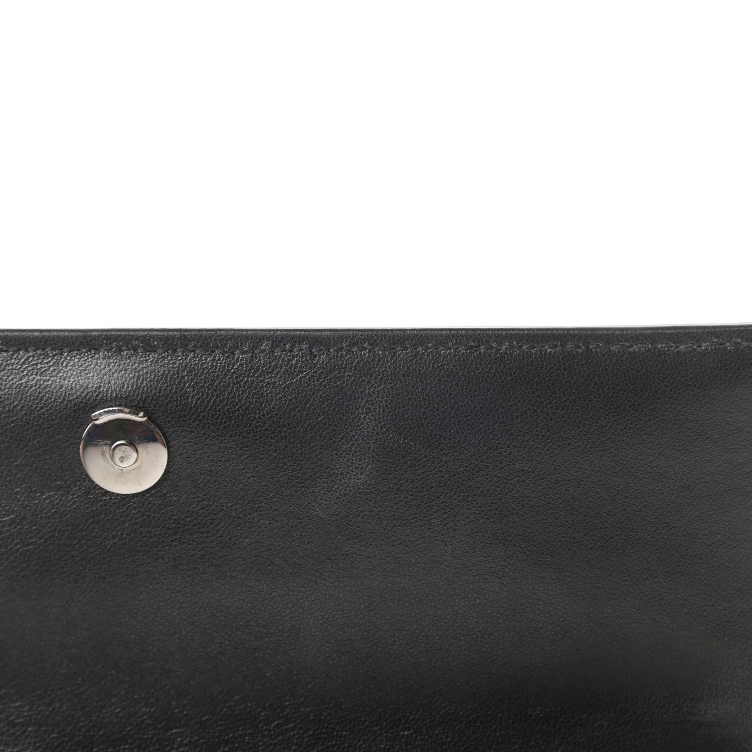 Saint Laurent Calfskin Lizard Embossed Small Pochette Black 11 of 11
