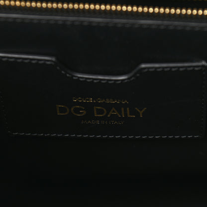 Dolce & Gabbana Calfskin Medium DG Daily Shopper Tote Black 6 of 10