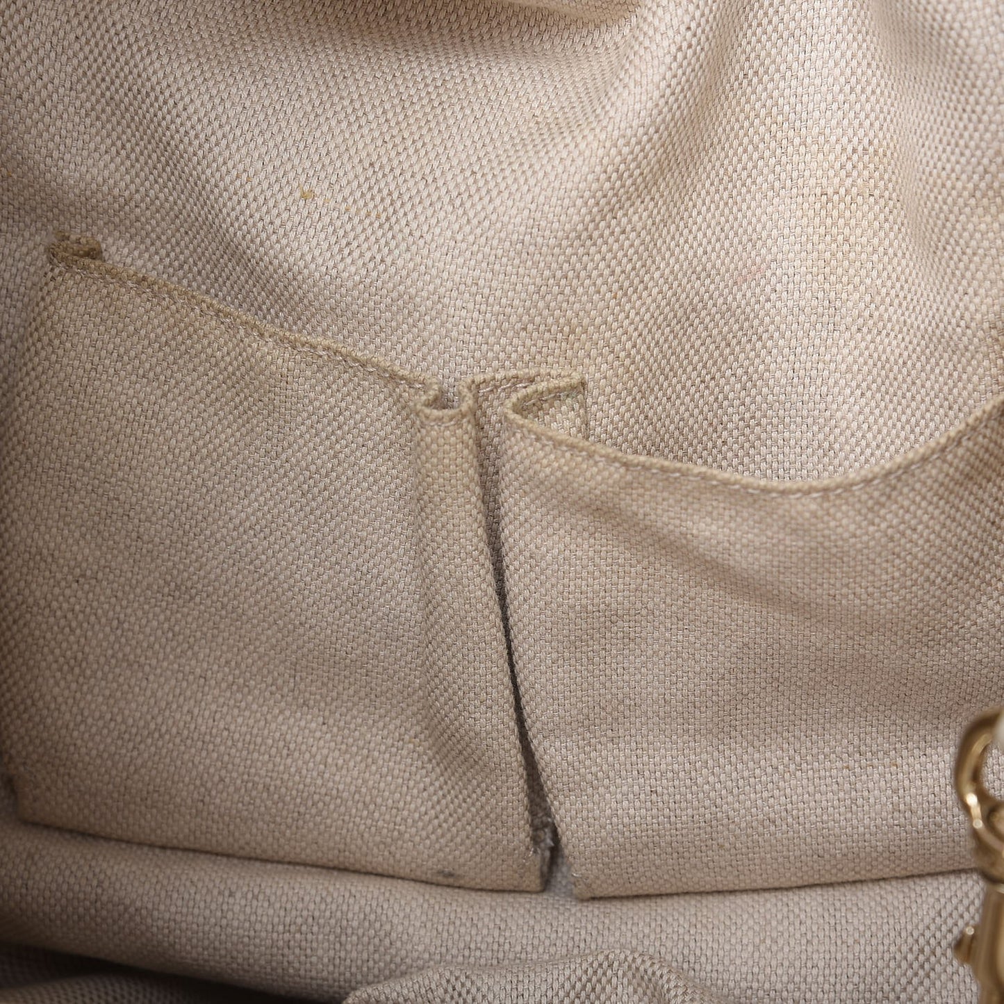 Pebbled Calfskin Large Soho Shoulder Bag Off White