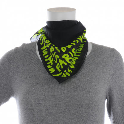 Louis Vuitton Cotton Graffiti Bandana Green 4 of 7