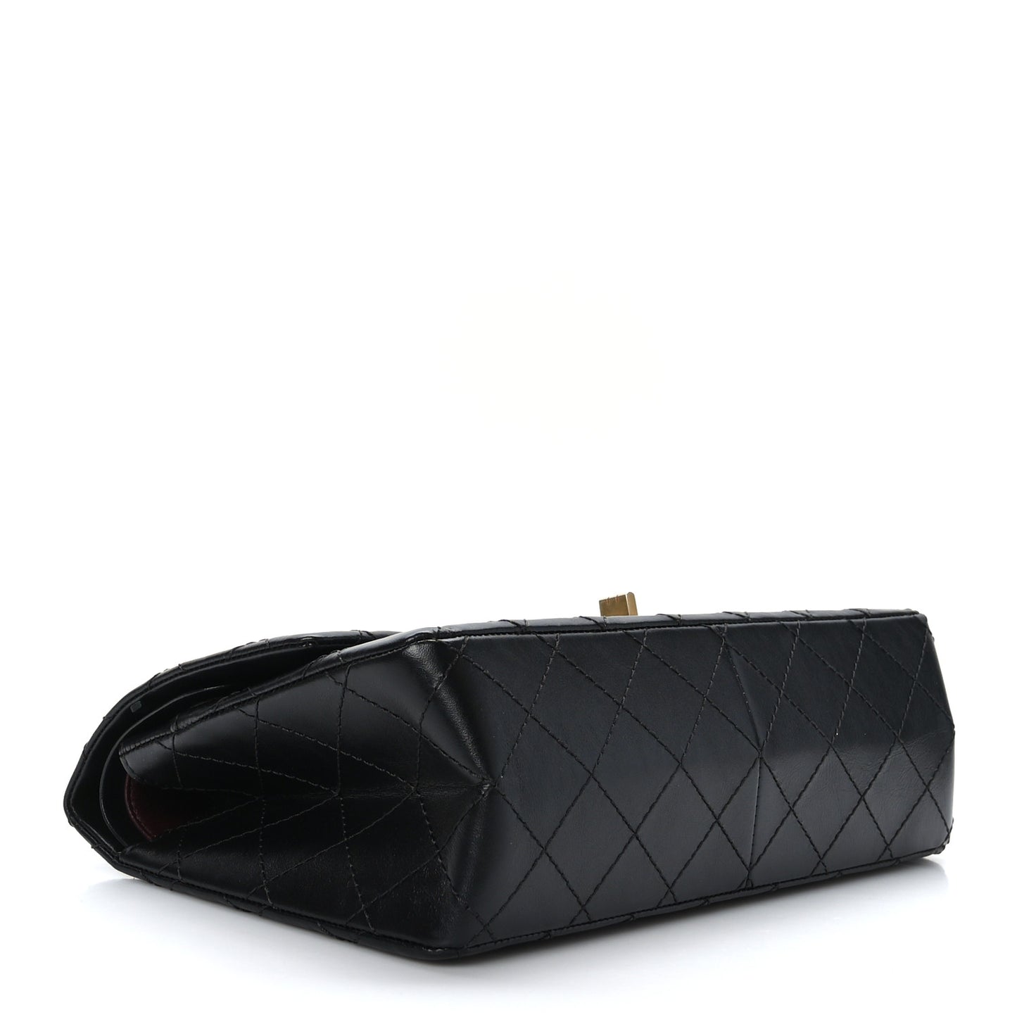 Aged Calfskin Quilted 2.55 Reissue 226 Flap Black