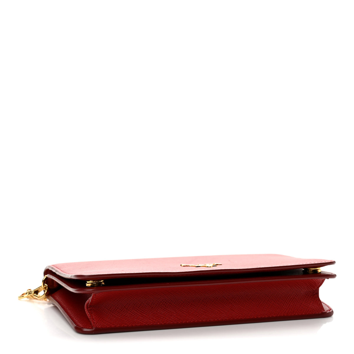 Saffiano Metal Oro Mini Bag Fuoco