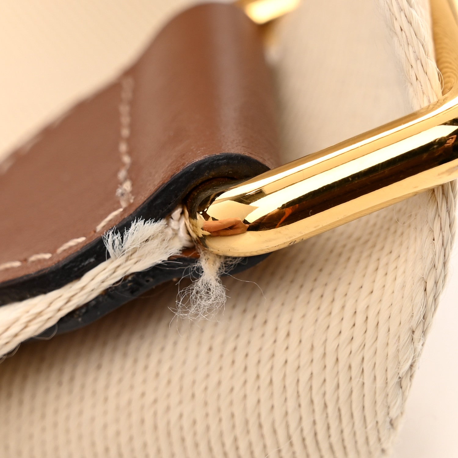 Burberry Smooth Calfskin Small Foster Bucket Bag Tan 15 of 15