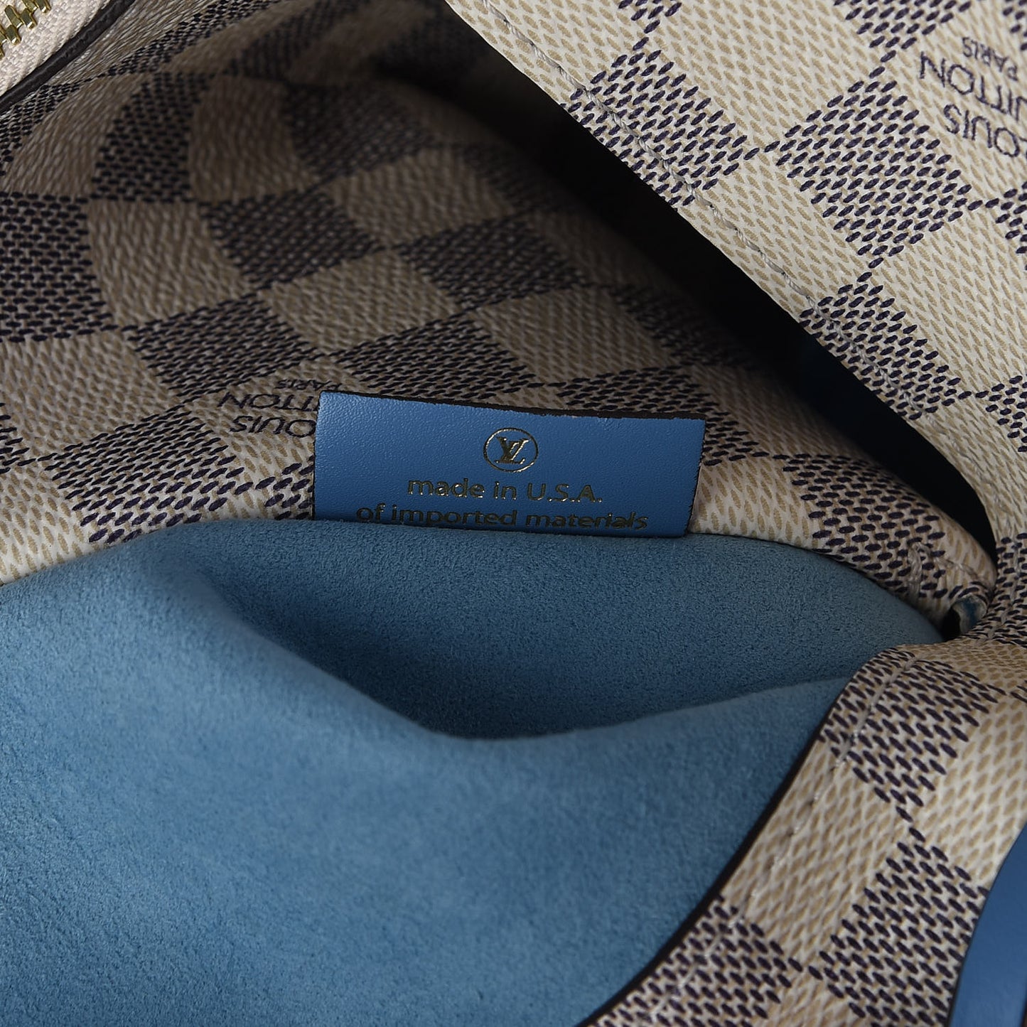 Damier Azur Neonoe MM Bleuet