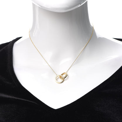 Tiffany 18K Yellow Gold 1837 Interlocking Circles Pendant Necklace 2 of 5