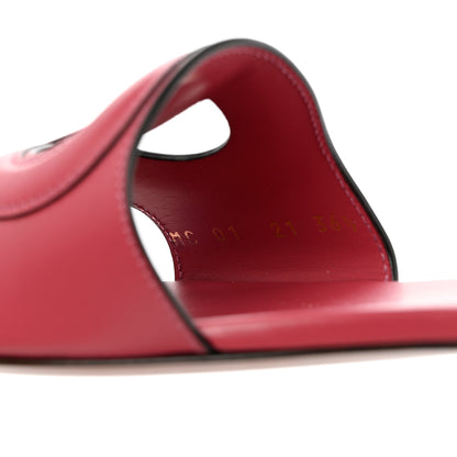 Christian Dior Calfskin D-Club Mule Sandal 36.5 Strawberry 8 of 8