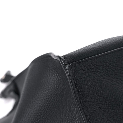 Celine Supple Grained Calfskin Small Long Strap Big Bag Black 7 of 14