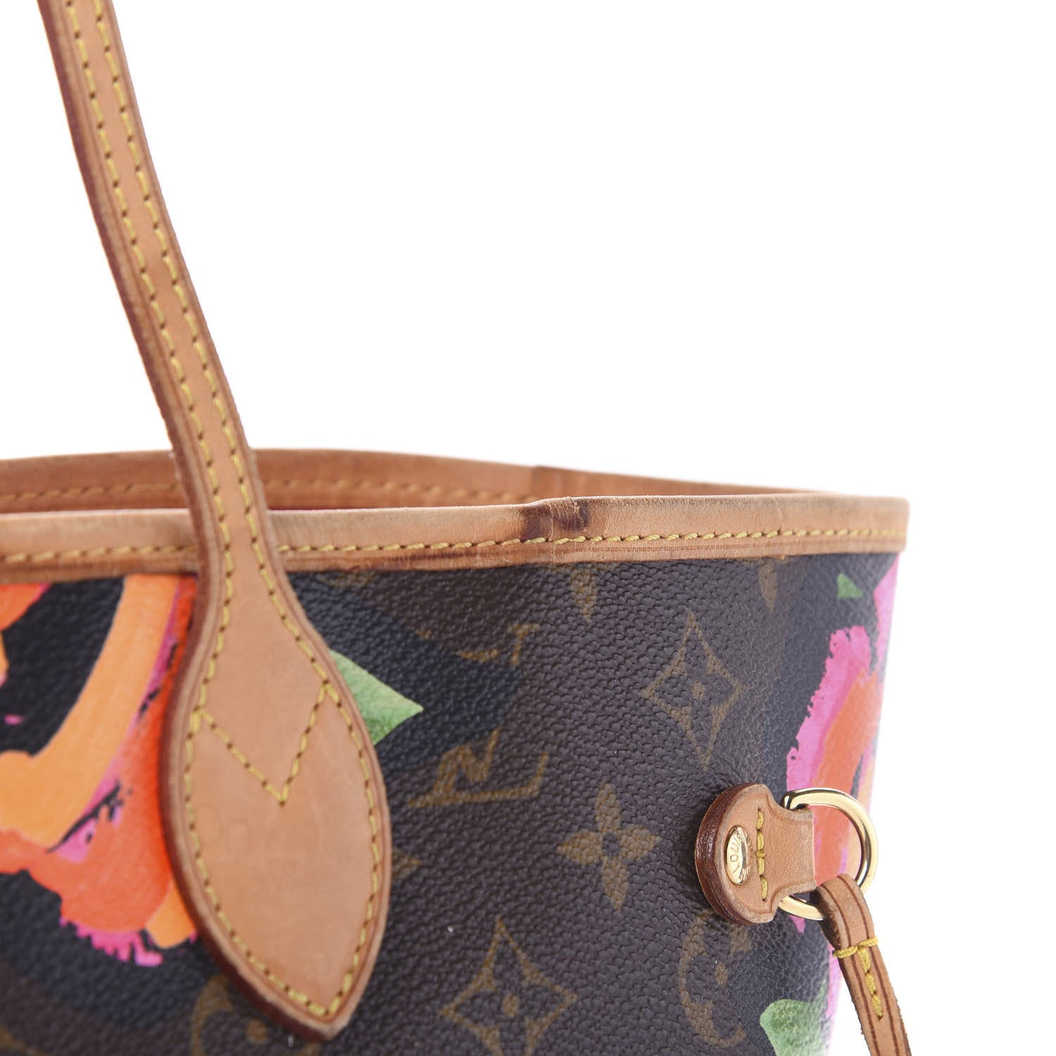 Louis Vuitton Monogram Roses Neverfull MM 15 of 16