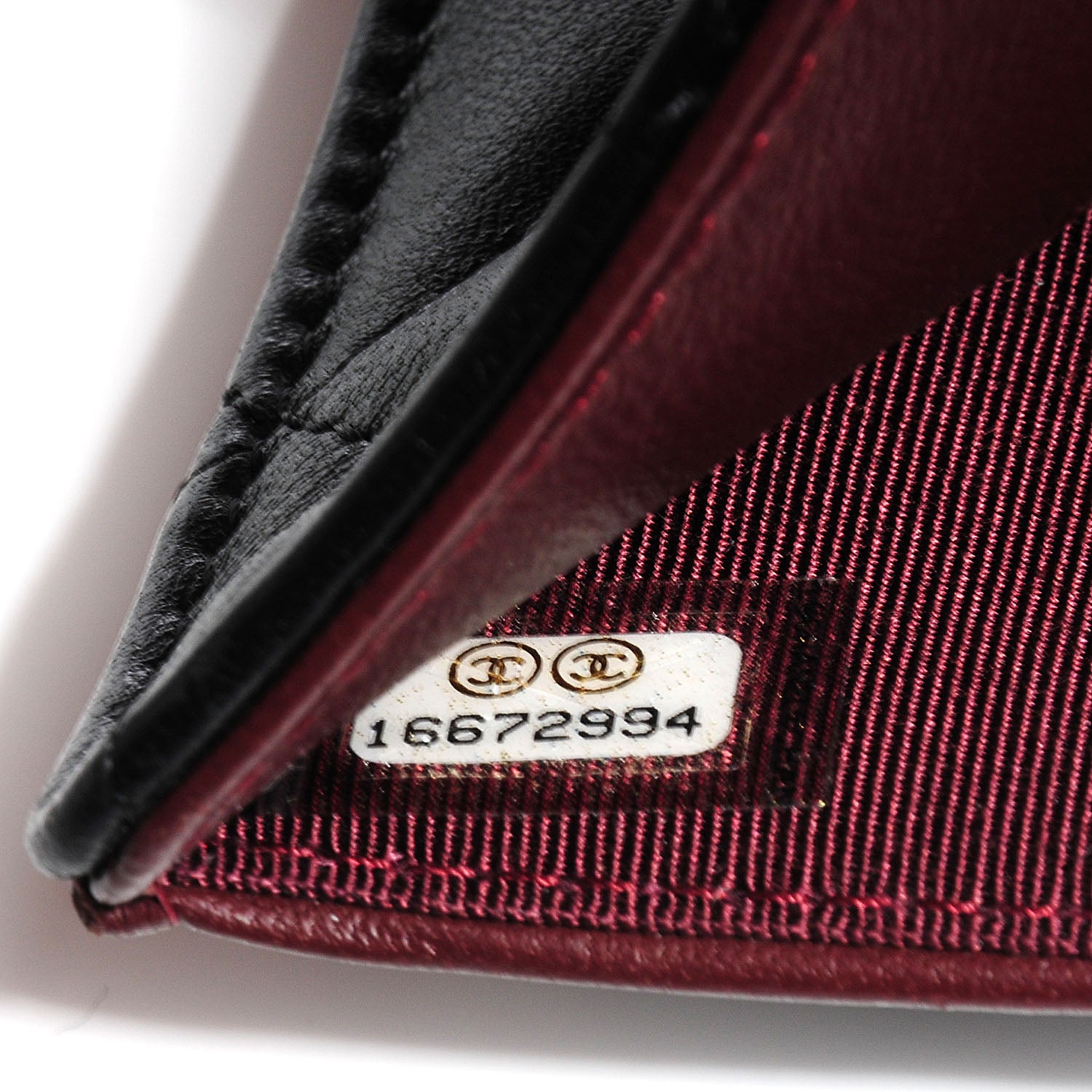 Chanel Lambskin Quilted Yen Wallet Black 8 of 9