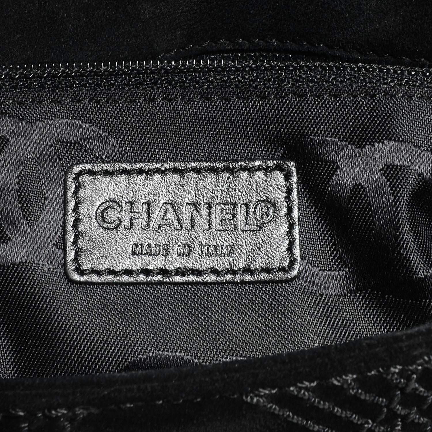 Chanel Suede Diamond Stitched Messenger Flap Bag Black 6 of 8