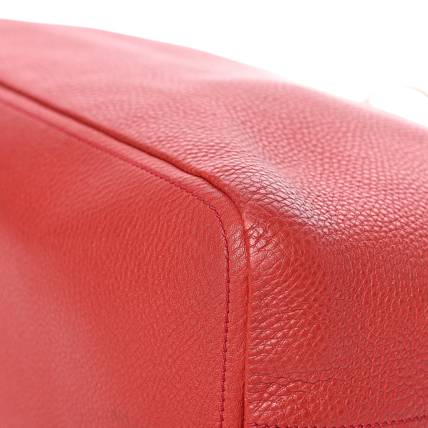 Prada Vitello Daino Hobo Red 15 of 16