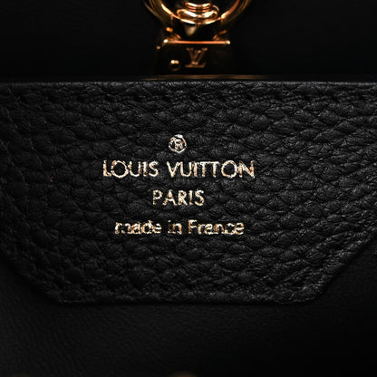 Louis Vuitton Canvas Taurillon Capucines MM Black 6 of 9