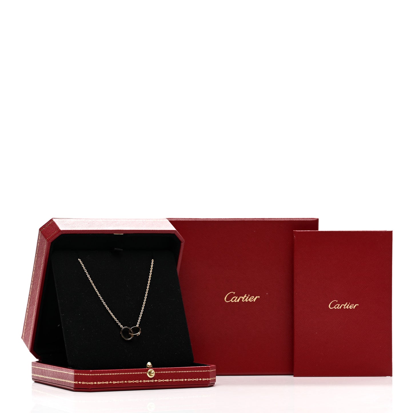 18K Yellow Gold Interlocking LOVE Necklace