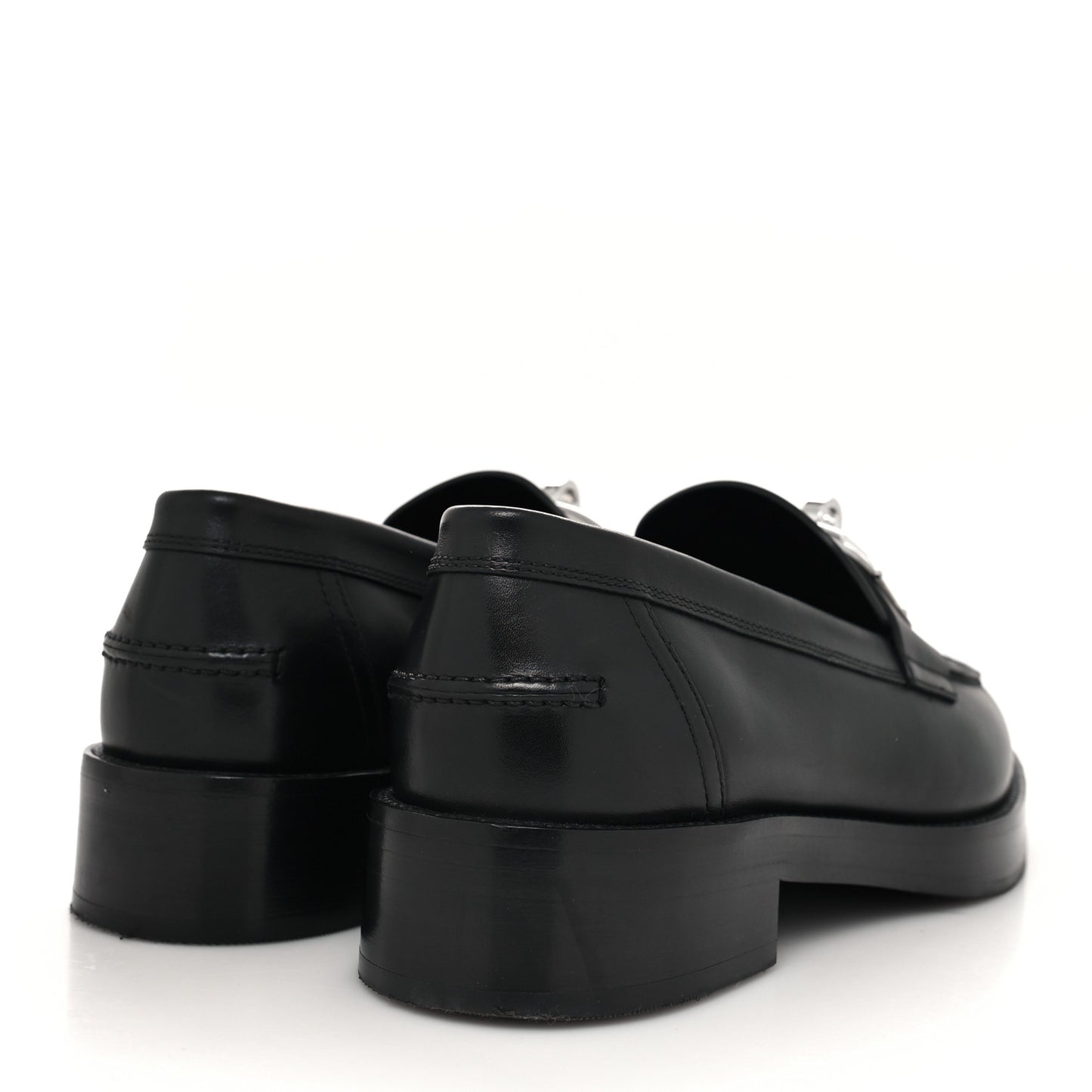 Calfskin Womens Hot Loafer 40 Black