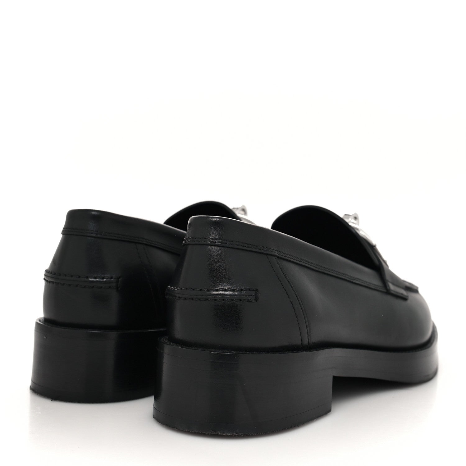 Hermes Calfskin Womens Hot Loafer 40 Black 4 of 8