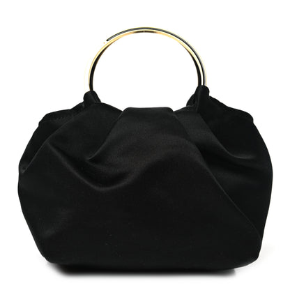 The Row Satin Micro Double Circle Bag Black 1 of 10