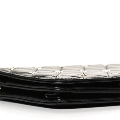 Chanel Lambskin Quilted All About Chanel Wallet On Chain WOC Black 9 of 15
