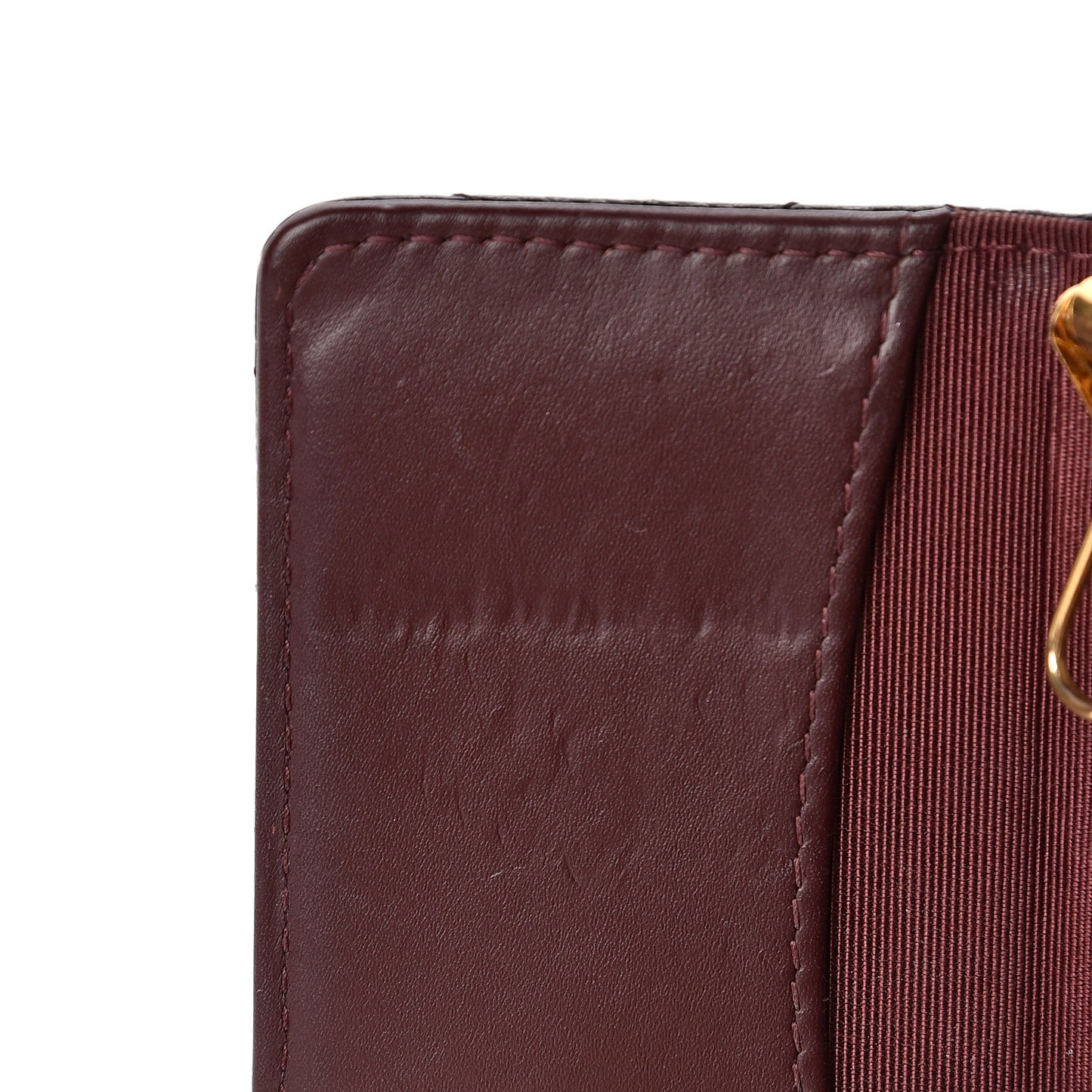 Caviar Quilted 6 Key Holder Black