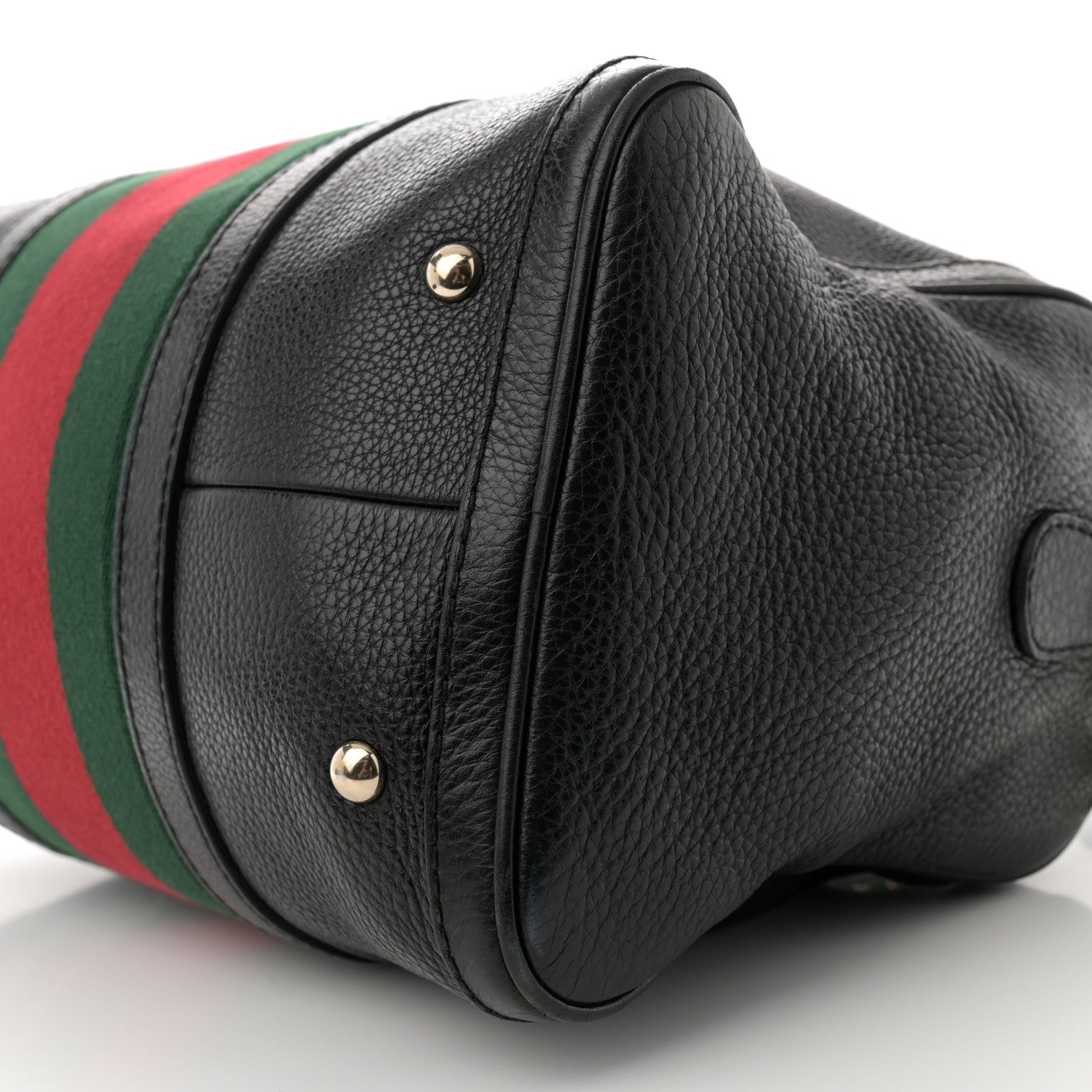 Gucci Calfskin Vintage Web Medium Boston Black 10 of 17