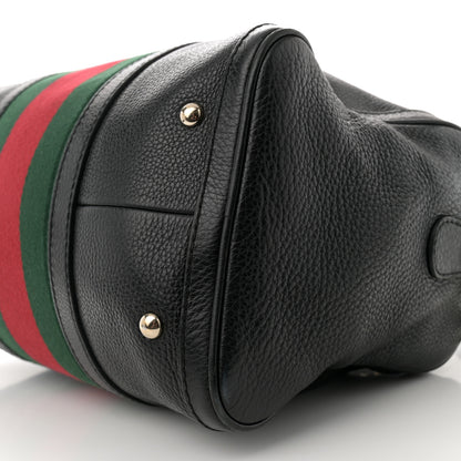 Gucci Calfskin Vintage Web Medium Boston Black 10 of 17