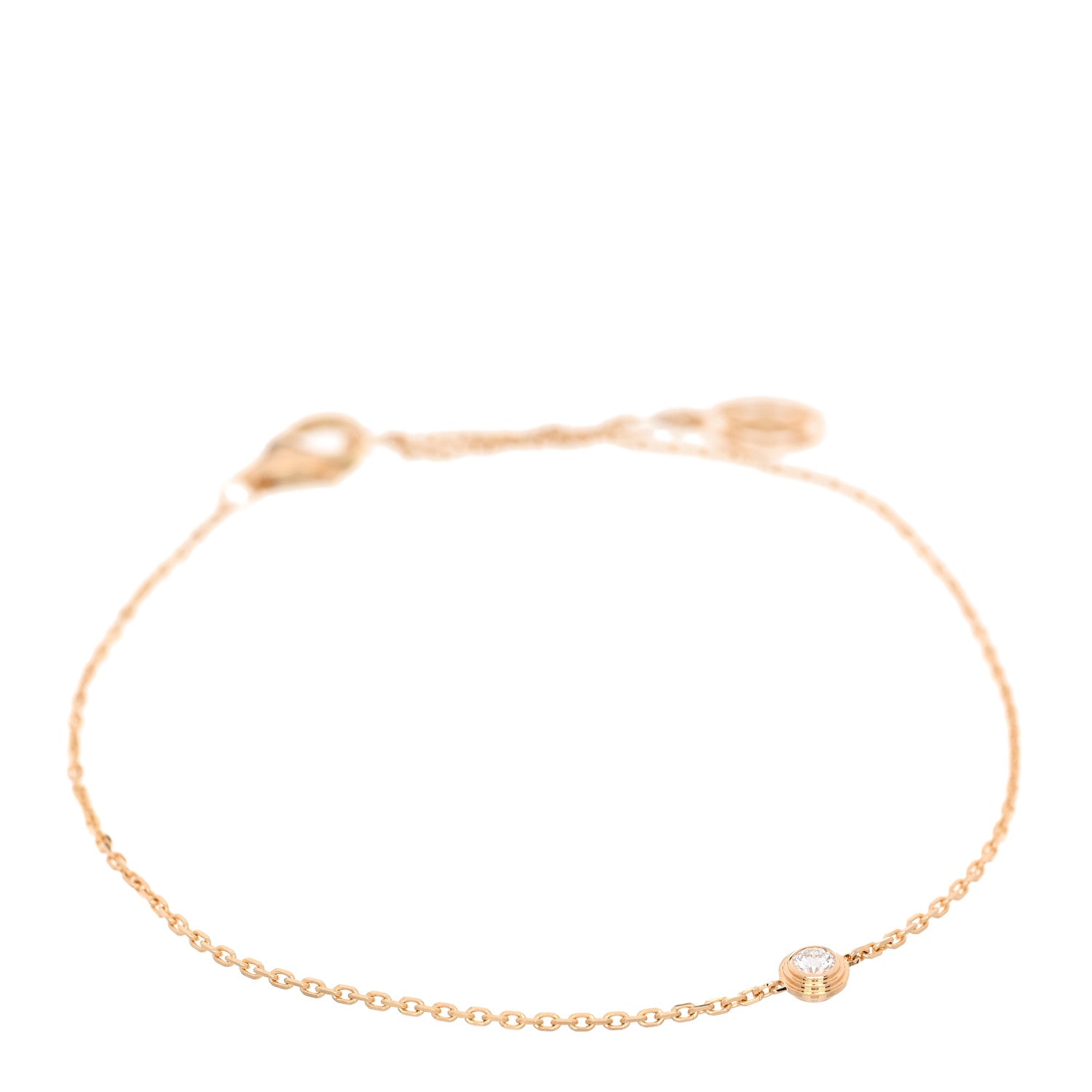 Cartier 18K Yellow Gold Diamond XS D'Amour Bracelet 1 of 5