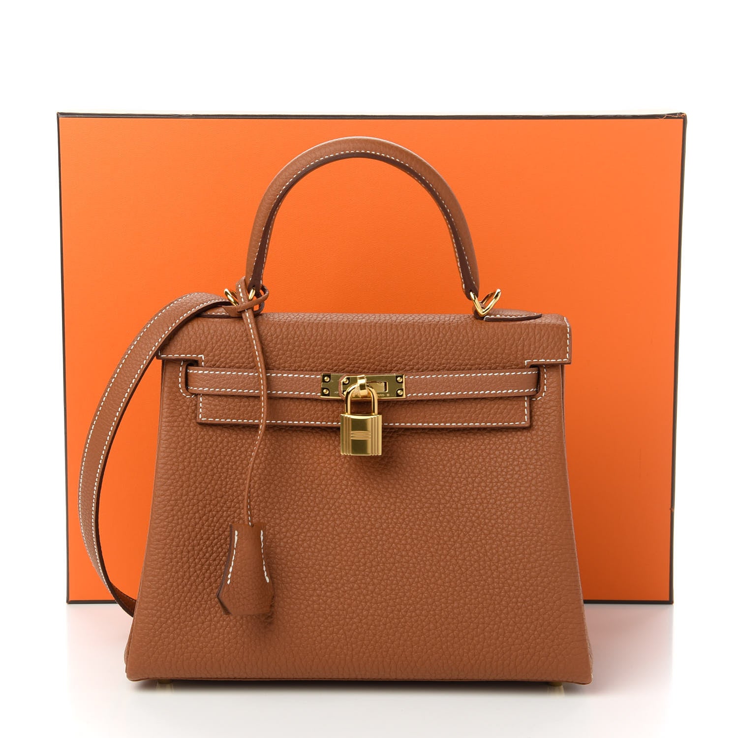 Hermes Togo Kelly Retourne 25 Gold 11 of 11