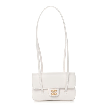 Chanel Shiny Caviar Mini Preppy Coco Shoulder Bag White 1 of 11