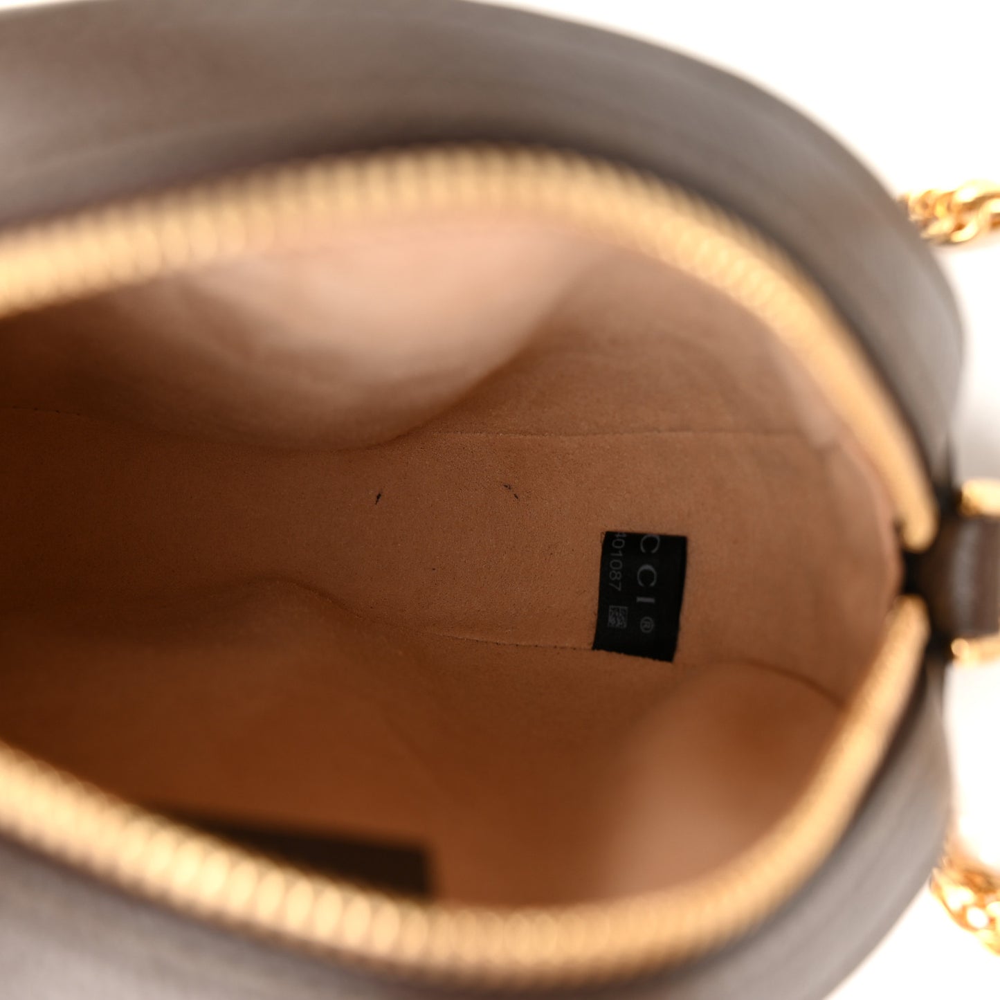 GG Supreme Monogram Web Mini Ophidia Round Shoulder Bag Brown