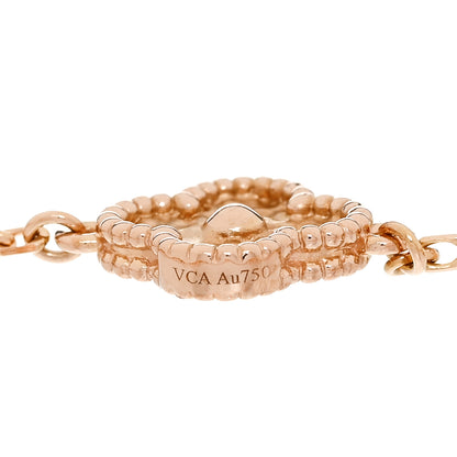 Van Cleef & Arpels 18K Rose Gold 6 Motifs Sweet Alhambra Bracelet 5 of 6