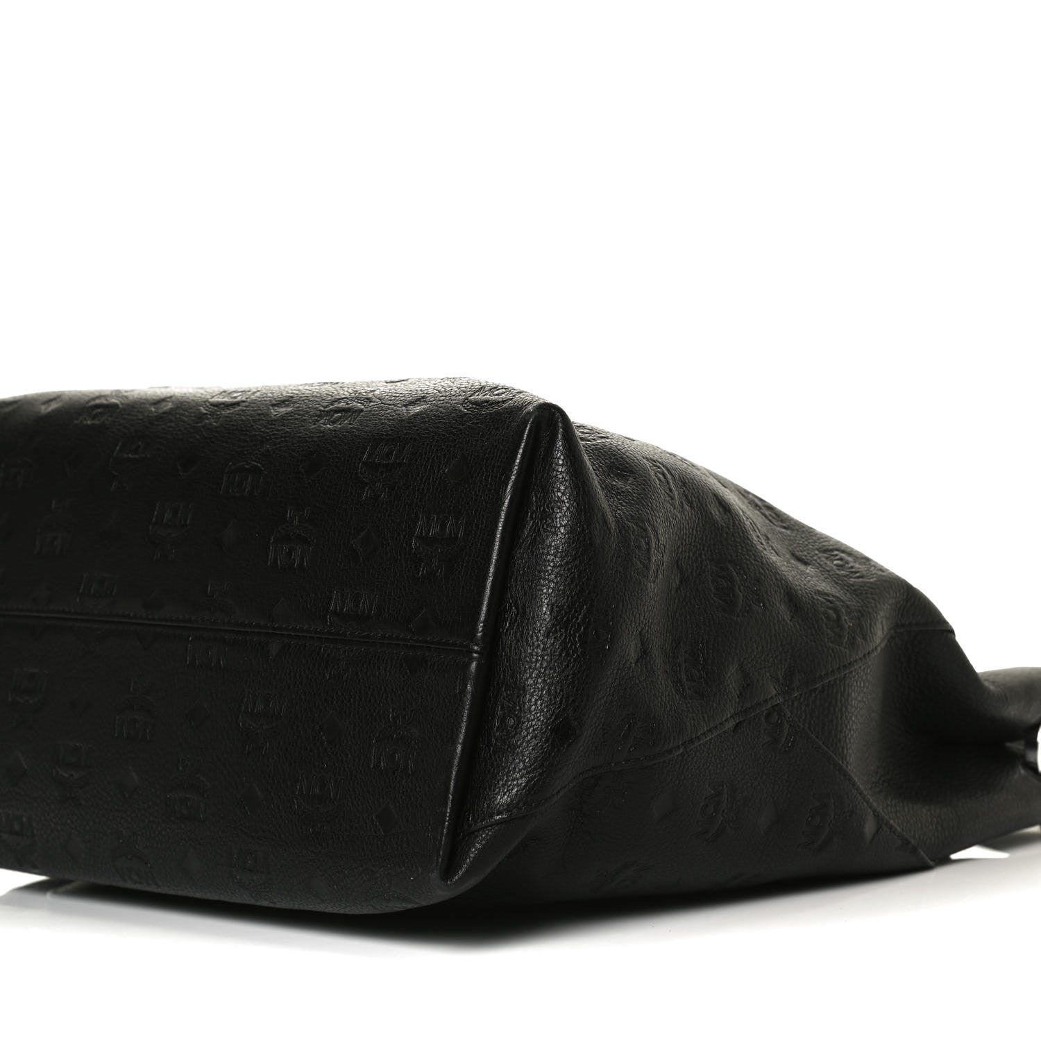 MCM Grained Calfskin Large Klara Hobo Black 10 of 13