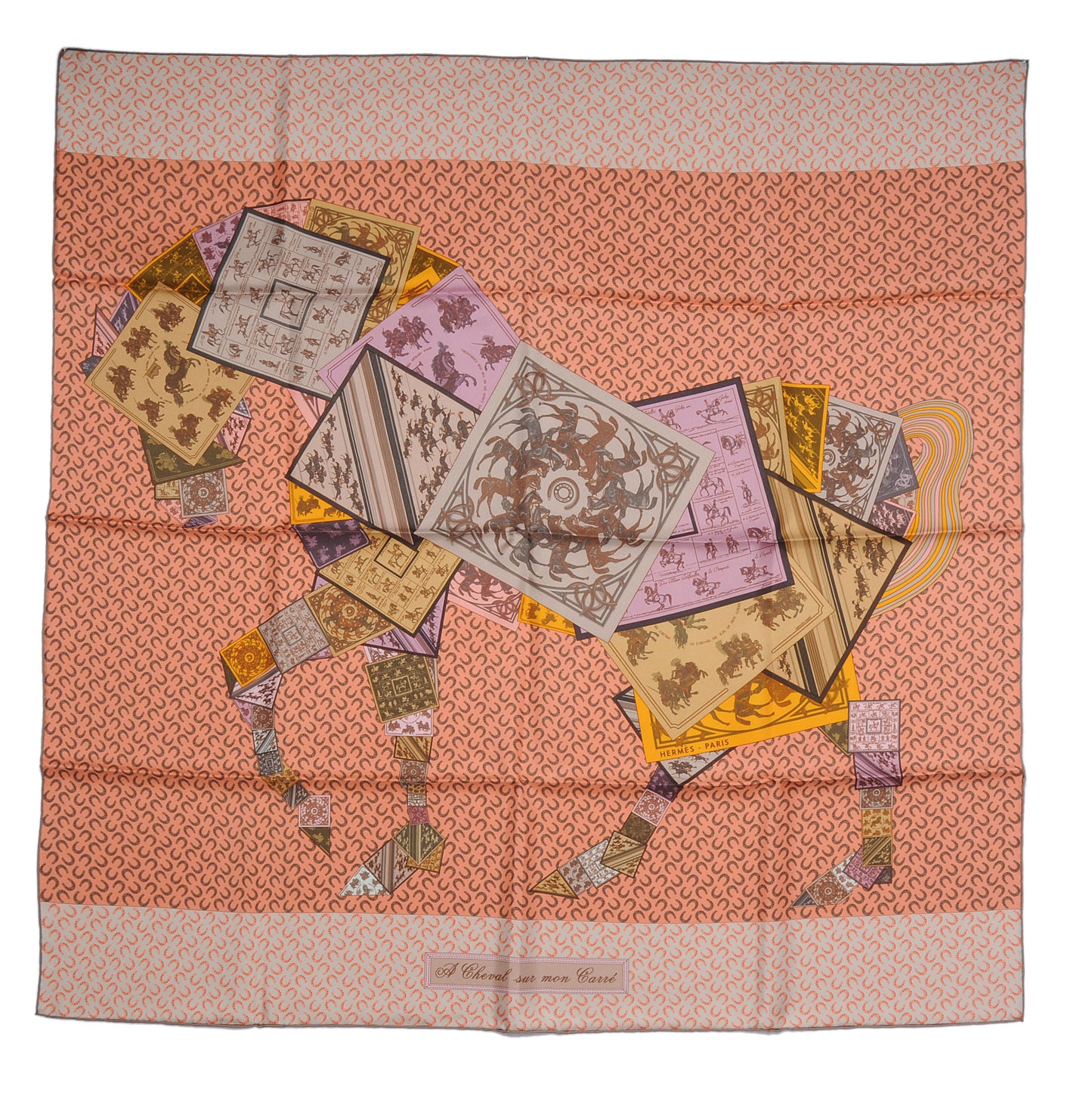 Silk A Cheval Sur Mon Carre Scarf 90