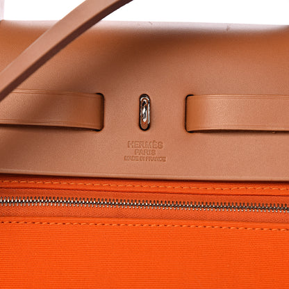 Hermes Vache Hunter Toile Herbag Zip 31 PM Orange 7 of 12